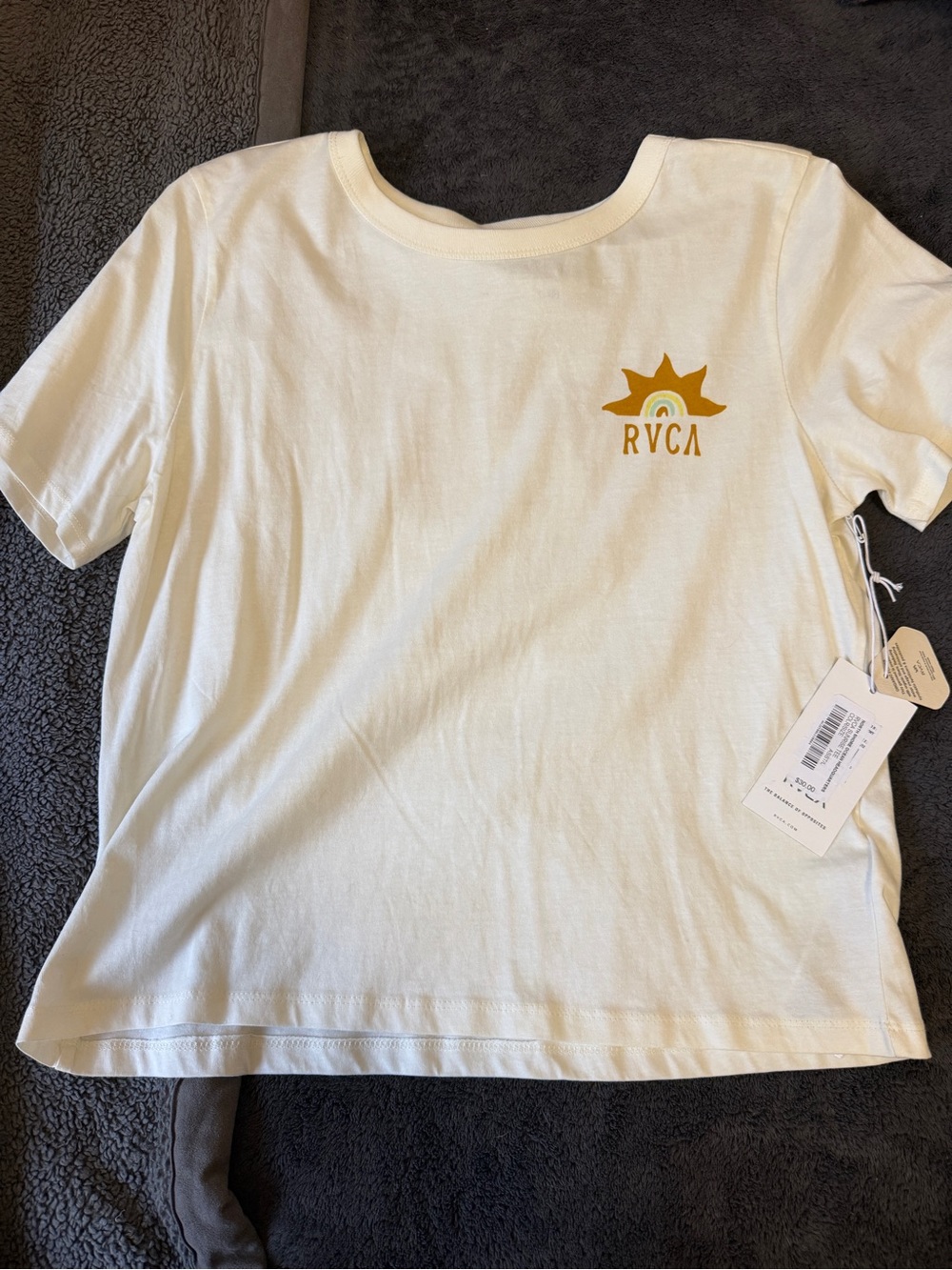 RVCA Cream Sun Logo Tee